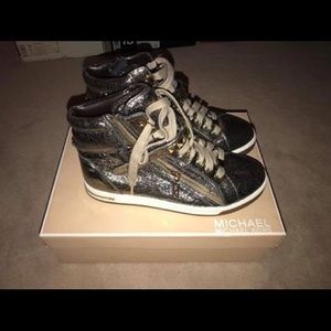 Michael Kors Metallic Studded High Top Sneakers